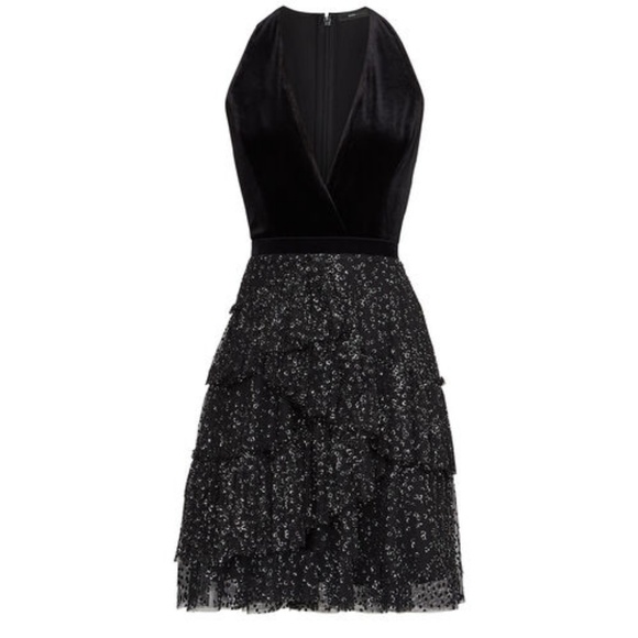 Runway; Bcbgmaxazria Metallic Tulle Skater Dress - Picture 7 of 7